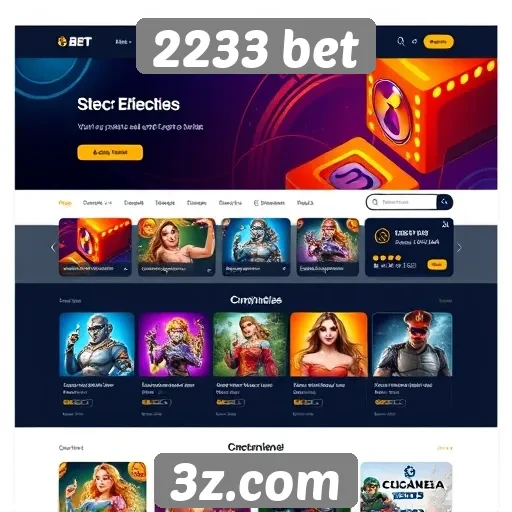 Análise da interface do usuário do site 2233 bet