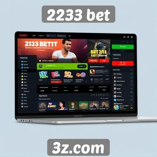 Análise da interface de usuário do site 2233 bet